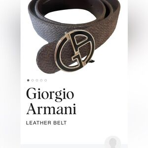 Giorgio Armani leather belt fit 28 waist